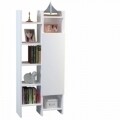 Biblioteca Wooden Art, Adaline White, 55.2x130x25 cm