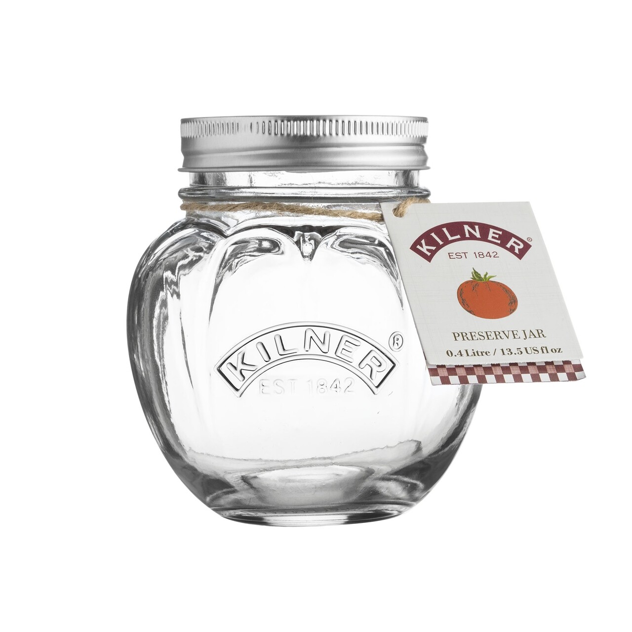 Kilner Tároló Fedővel, Paradicsom, 0,4 L, üveg, átlátszó