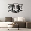 Fali dekoráció, Love Tree, Tanelorn, 116x71 cm, fém