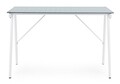Archimede Íróasztal, Bizzotto, 113 x 58 x 73 cm, acél/edzett üveg