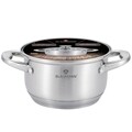Gourmet Line Satin Edény fedővel, Blaumann, 20 x 12,5 cm / 3,8 L, rozsdamentes acél, ezüstszín