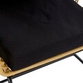 DKD Home Kerti/terasz fotel, 76 x 58 x 80 cm, fém/rotáng, fekete/bézs