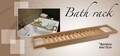 Fürdőkád tálca, 64x15 cm, bambusz