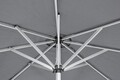 Vienna Terasz/kerti napernyő, Bizzotto, Ø300 cm, oszlop Ø48 mm, alumínium/poliészter, sötétszürke