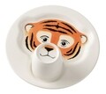 Gyermek reggeliző készlet 2 db, Villeroy & Boch, Animal Friends Tiger, Ø 22 cm / 190 ml, prémium porcelán