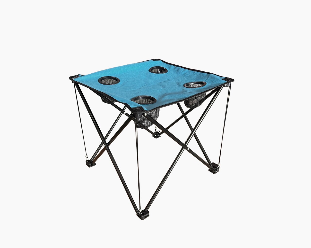 Heinner Összecsukható kemping asztal, 43x48x48 cm, acél/textil