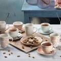 Gipsy Soft 6 db Kávés készlet kistányérral, Tognana, 250 ml, porcelán, többszínű
