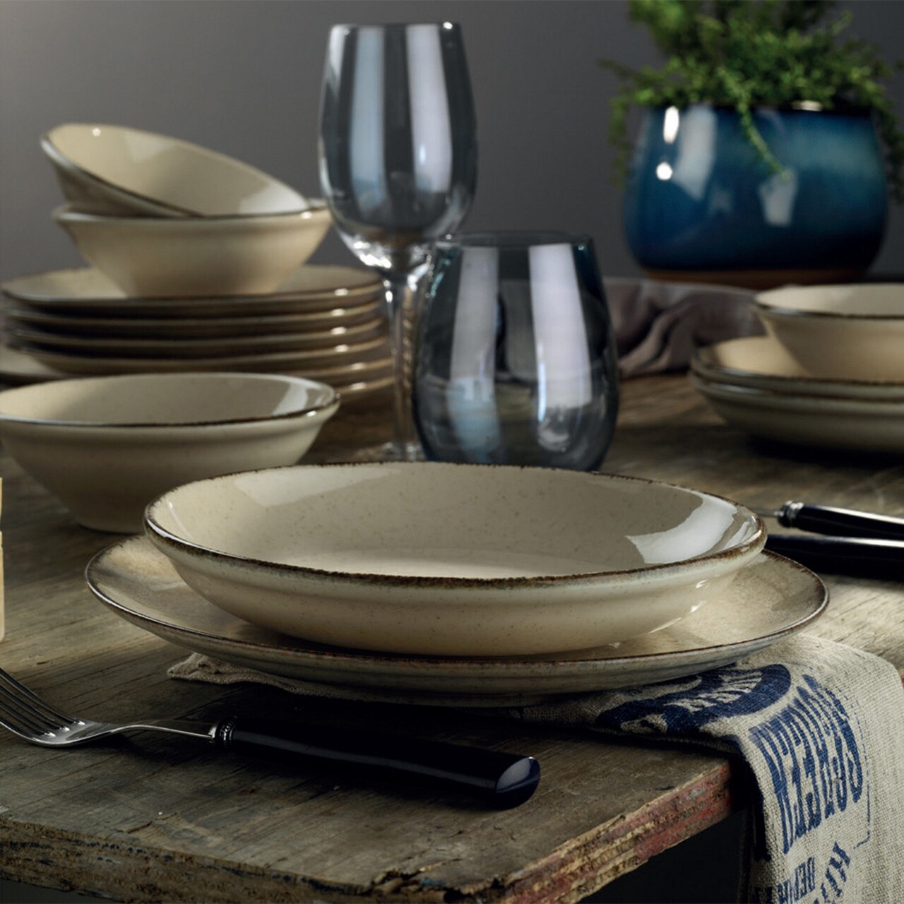 Kutahya porselen 18 darabos étkészlet, cxeo18y2730p02, porcelán