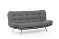 Misa Sofabed Kihúzható kanapé, Futon, 3 személyes, 198x128 cm, fém, szürke