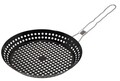 Grillező serpenyő, Ø24 cm, fém, fekete