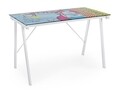 Young Cartoon Íróasztal, Bizzotto, 113 x 58 x 73 cm, acél/edzett üveg