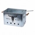 Grill King téglalap alakú grill, 20 x 20 x 32 cm, fém, ezüst