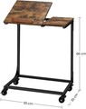 Vasagle Laptop asztal, 55 x 35 x 66 cm, PAL, acél, rusztikus barna/fekete