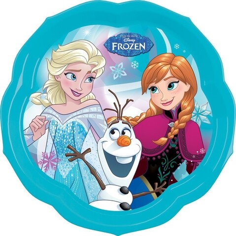 Frozen Lapostányér, Disney, 22 cm, műanyag, kék