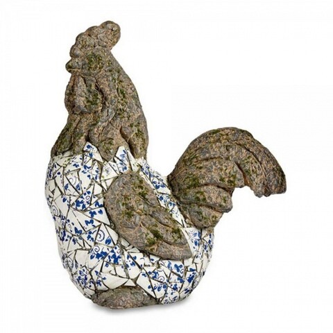 Chicken mosaic Dekoráció, Ibergarden, 22.5x46x41.5 cm, poligyanta, színes