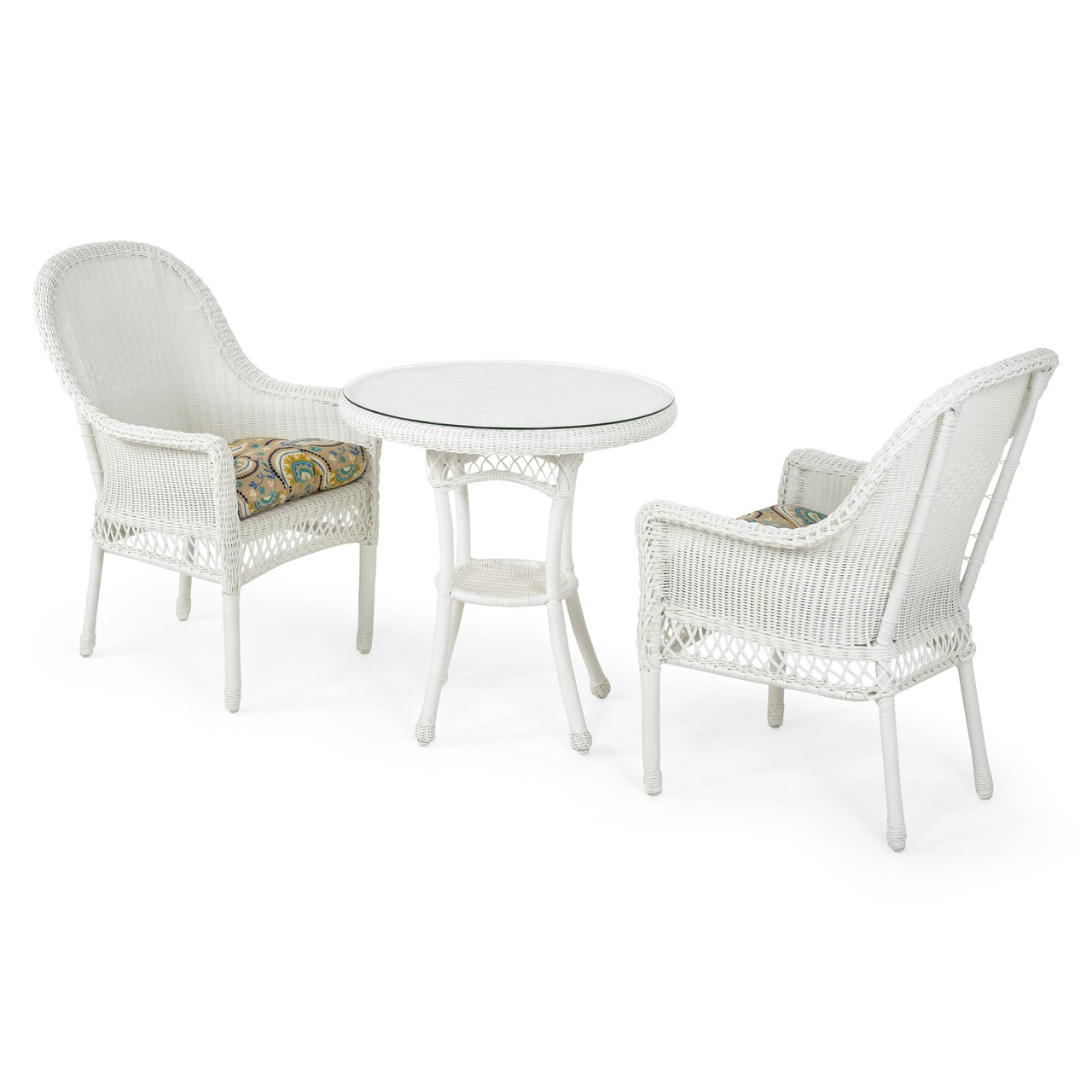 Maison susa 2 db szék és kávézóasztal, acél, fehér/színes