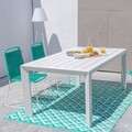 Antea Light Legs Kerti szék, 53 x 53 x 88 cm, acél/madzag, türkiz