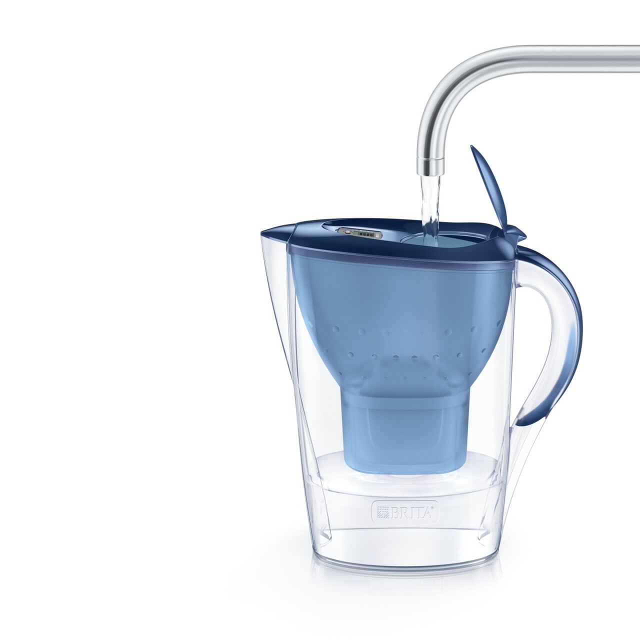 Brita Szűrőpohár, Marella XL MAXTRA +, Műanyag, 2.4 L, Kék