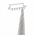 Törölközőtartó Galileo, Metaltex, 30 cm, rozsdamentes acél / Polytherm huzat, ezüst