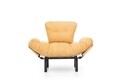 Nitta Single kihúzható fotel, Futon, 135x70 cm, fém, mustár