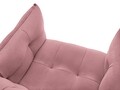 Canna Fotel, Mazzini Sofas, 90x100x88 cm, bársony, rózsaszín