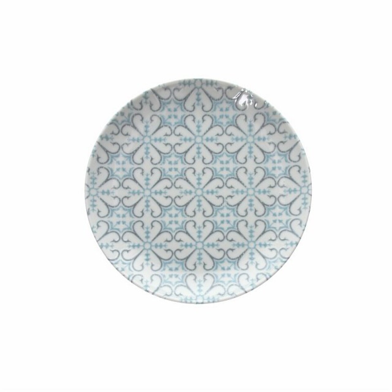 Tognana Desszertes tányér, Aura Blu, 20 cm Ø, porcelán, fehér/kék