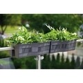 Jardiniera balcon Wave 60x29x20 cm, verde fistic