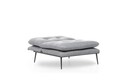Martin Solo Kihúzható fotel, Futon,130x90 cm, fém, szürke