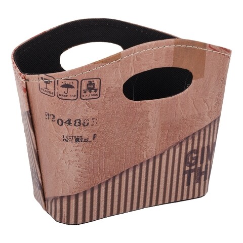Stamp Tároló kosár, Creaciones Meng, 20x15.5 cm, MDF/PVC
