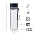 Sticla plastic 600 ml Aveo, Clear & Grey - Aladdin