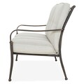 Sorrento Kétszemélyes kanapé, L.125.8 l.84 H.91 cm, alumínium, bronz/szürke