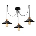 Manavgat N-546 Csillár, Noor, 100 x 114 cm, 3 x E27, 100W, fekete