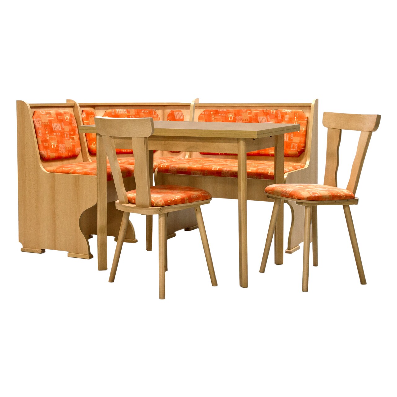 Anita kihúzható konyhai sarokkanapé asztallal és 2 db szék , elvila, melaminált pal/bükkfa/poliuretán