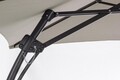 Umbrela pentru gradina / terasa, Sorrento, Bizzotto, Ø 300 cm, stalp Ø 48 mm, otel/poliester, grej