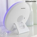 Ébresztőóra hangszóróval és napfelkelte effektussal, Slockar InnovaGoods, Bluetooth, USB, RGB, 16x16 cm, 16x16 cm