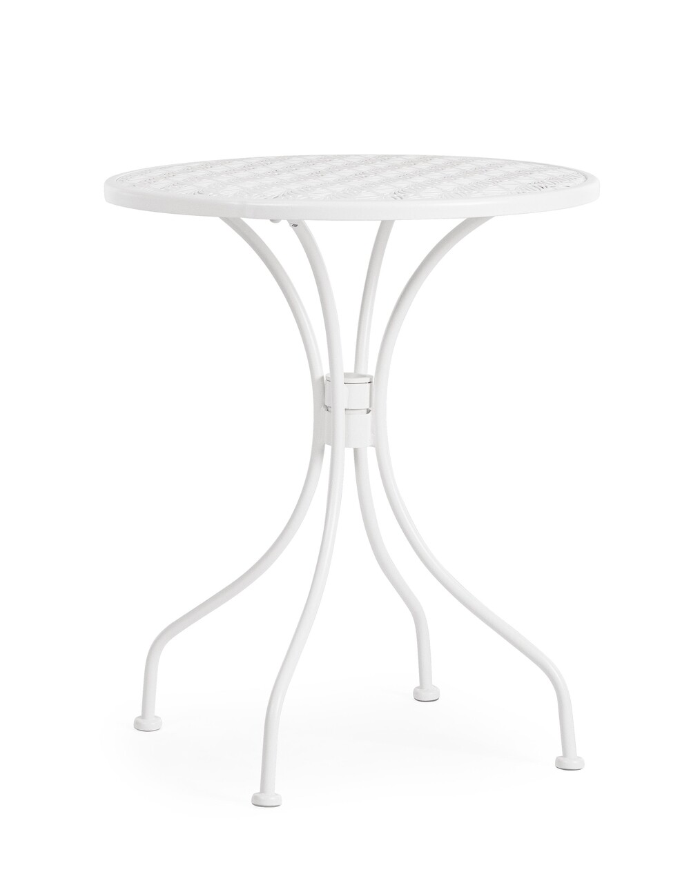 Lizette Kerti asztal, Bizzotto, Ø60 x 71 cm, acél, matt felület, fehér