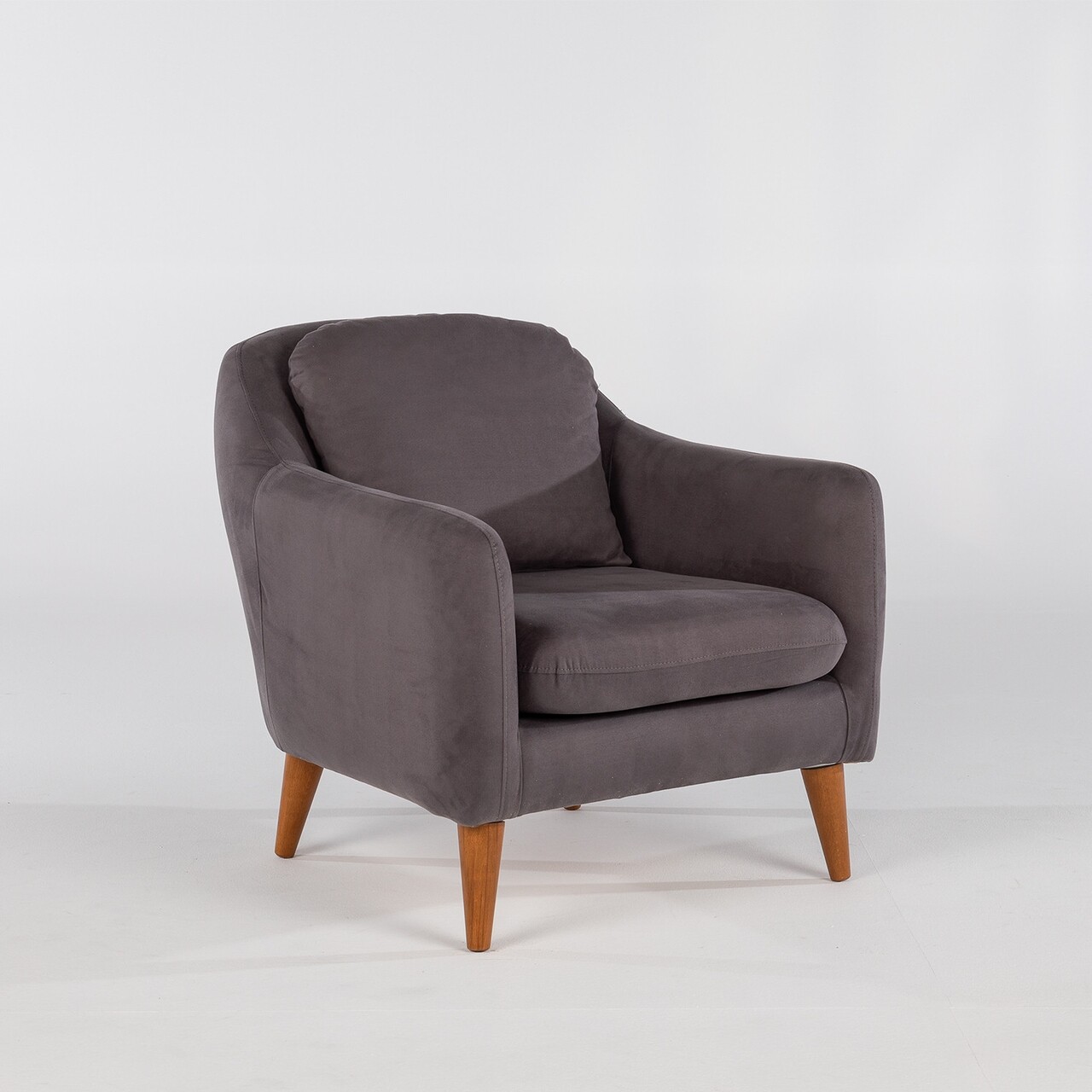 Soli Berjer Fotel, Unique Design, 71x77x84 Cm, Erdeifenyő/textil, Antracitszürke