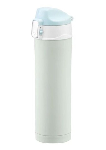 Glossy Termosz  biztonsági gombbal, Ambition, 420 ml, rozsdamentes acél, mentaszín