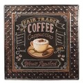 Coffee Dísz tábla, Creaciones Meng, 40x40 cm, vas