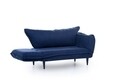 Vino Daybed Kihúzható kanapé, Futon, 3 személyes, 200x70 cm, fém, tengerkék