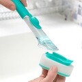 InnovaGoods Mosogatószer-adagolóval ellátott mosogatókefe , cserélhető fejjel Cleasy, 26 cm, 50 ml
