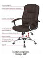 Ergonomikus irodai szék, Bedora Abraj, ökológiai bőr, barna