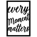Every Moment Matters Fali dekoráció, Tanelorn, 40x60 cm, fém