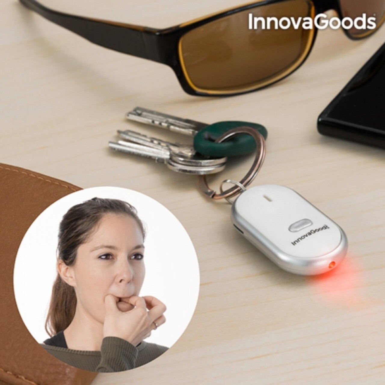 InnovaGoods LED-es kulcstartó
