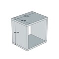 Box Fali polc, Hommy Craft, 30x30x24 cm, fehér