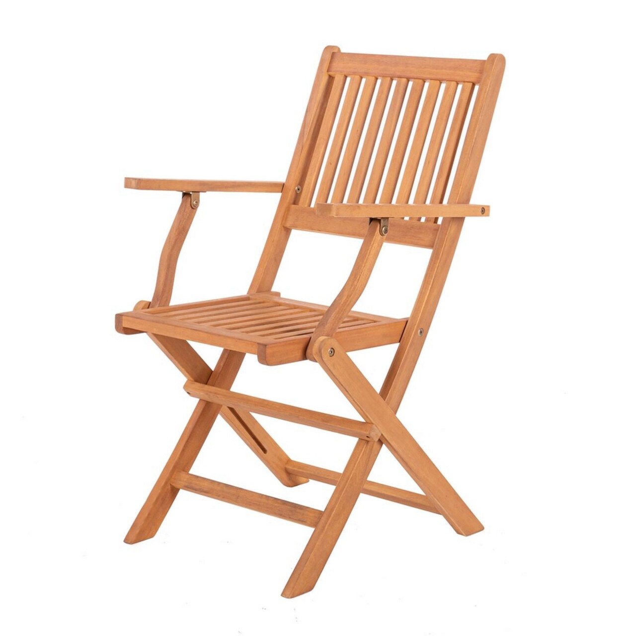 BigBuy Home Kate Kerti szék, 51 x 60 x 90 cm, akácfa, természetes