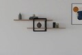 Mone Fali polc, Asse Home, 120x18x30 cm, barna