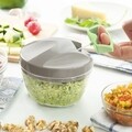 InnovaGoods kézi húzható aprítógép, 12,5 x 9,5 cm, 400 ml, műanyag / rozsdamentes acél