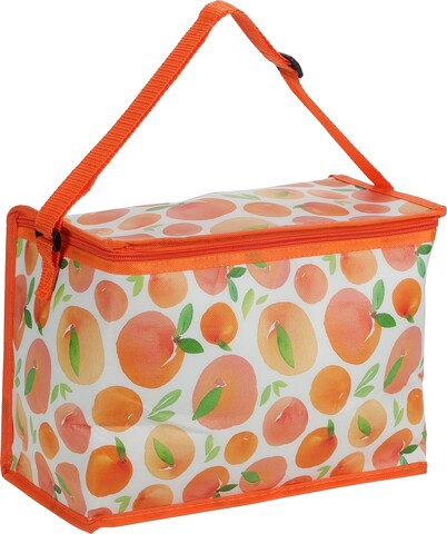 Hőszigetelő táska Summer fruits, 10L, 32x16x22.5 cm, poliészter, narancssárga