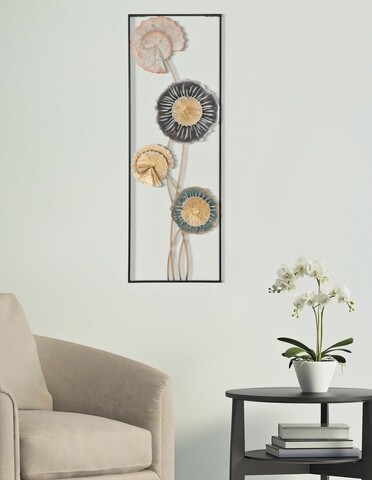 Let A Fali dekoráció, Mauro Ferretti, 30x5x88.5 cm, vas, színes